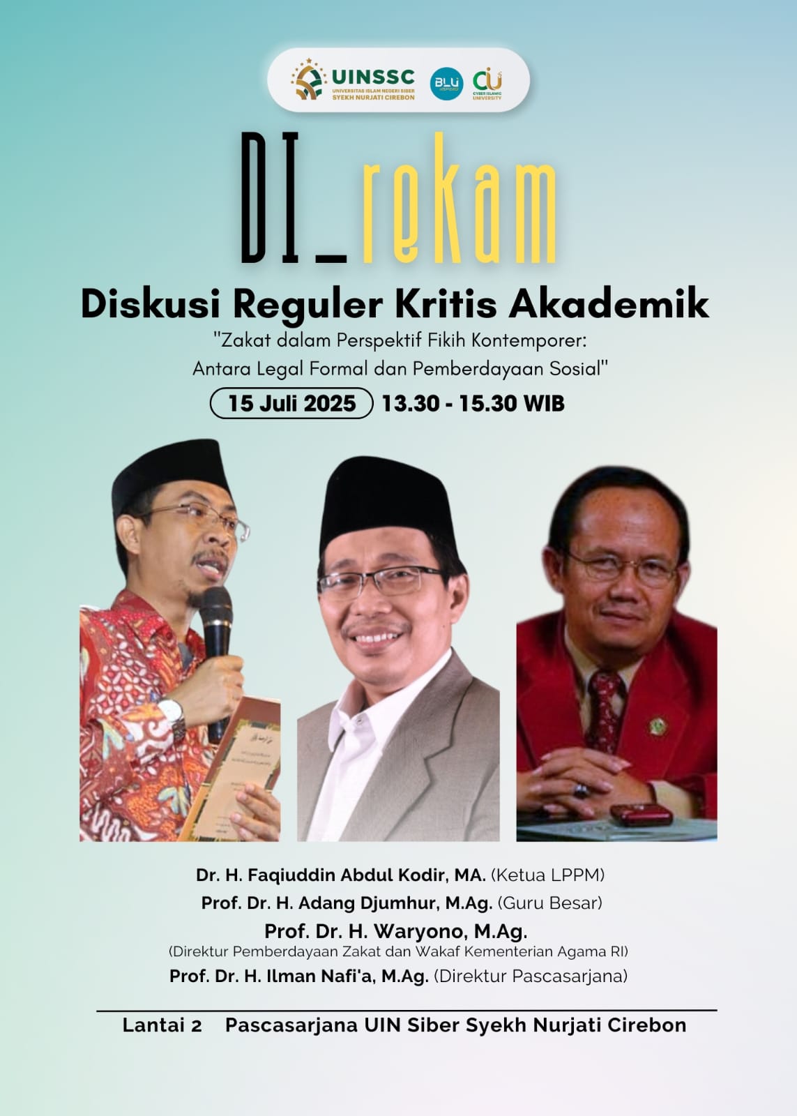 Pascasarjana UIN Siber Cirebon Gelar Kegiatan “Diskusi Reguler Kritis Akademik” Bahas Zakat dalam Perspektif Fikih Kontemporer